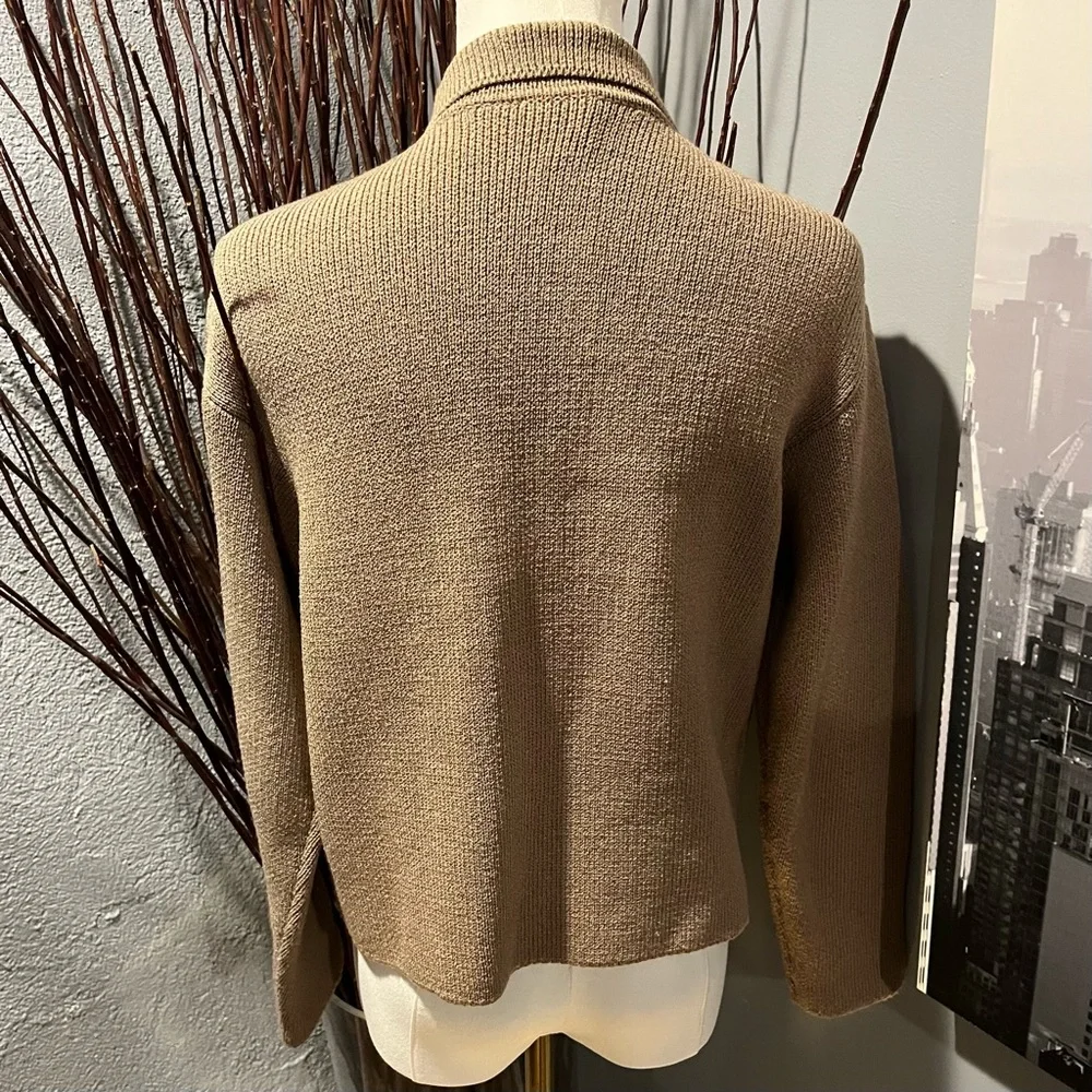 🌸VINTAGE MARGARET O’LEARY BEIGE WOOL BLEND ZIP CARDIGAN SIZE XS/S🌸